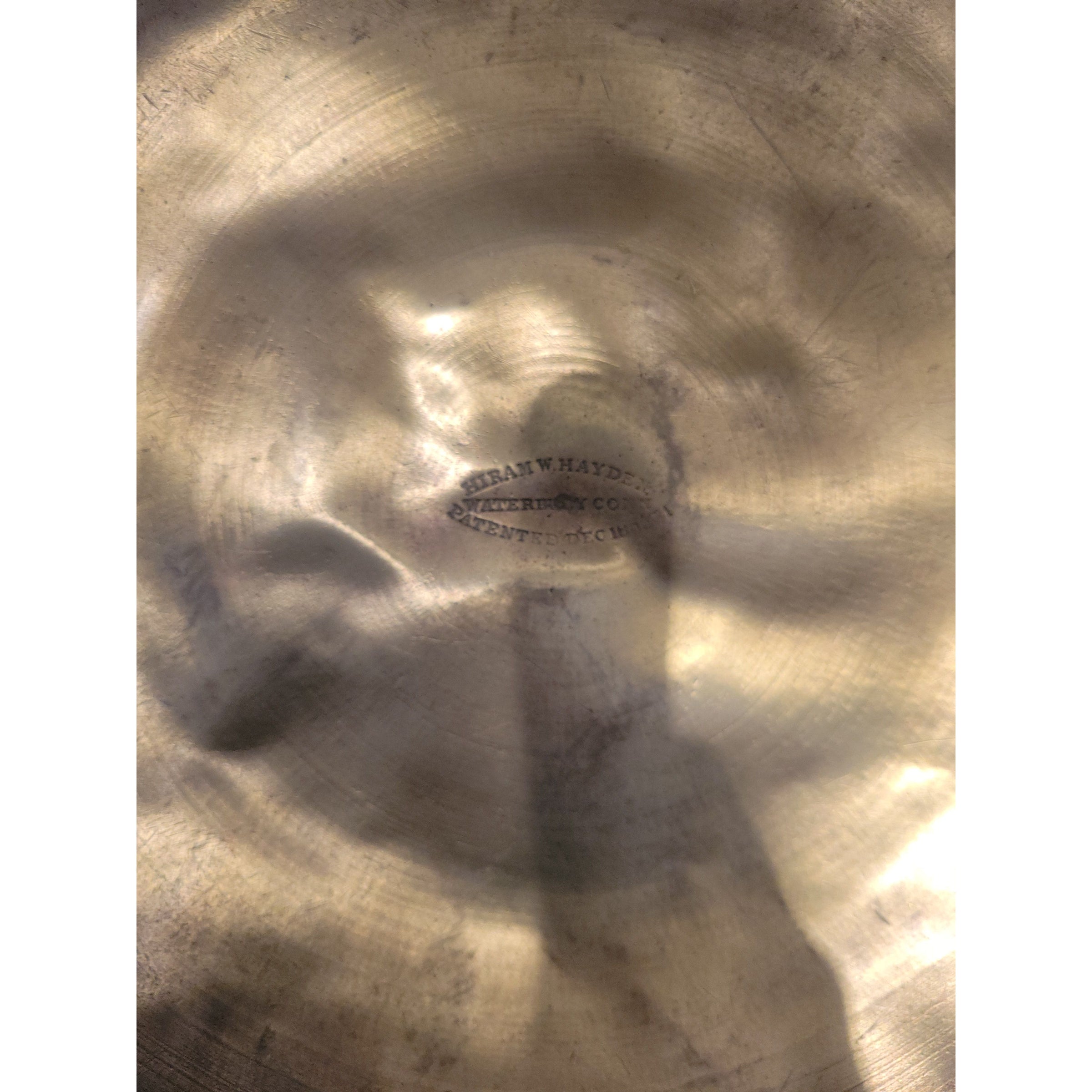 19th C. Brass Bucket w/ Tail Handles by H.W. Hayden - AS IS