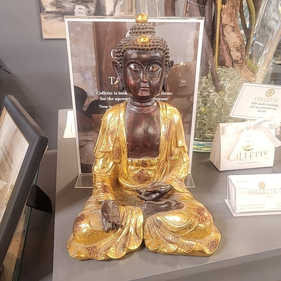 Meditating Buddha Resin Statue