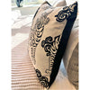 Z Gallerie Black & White Tibetan Tiger Pillow