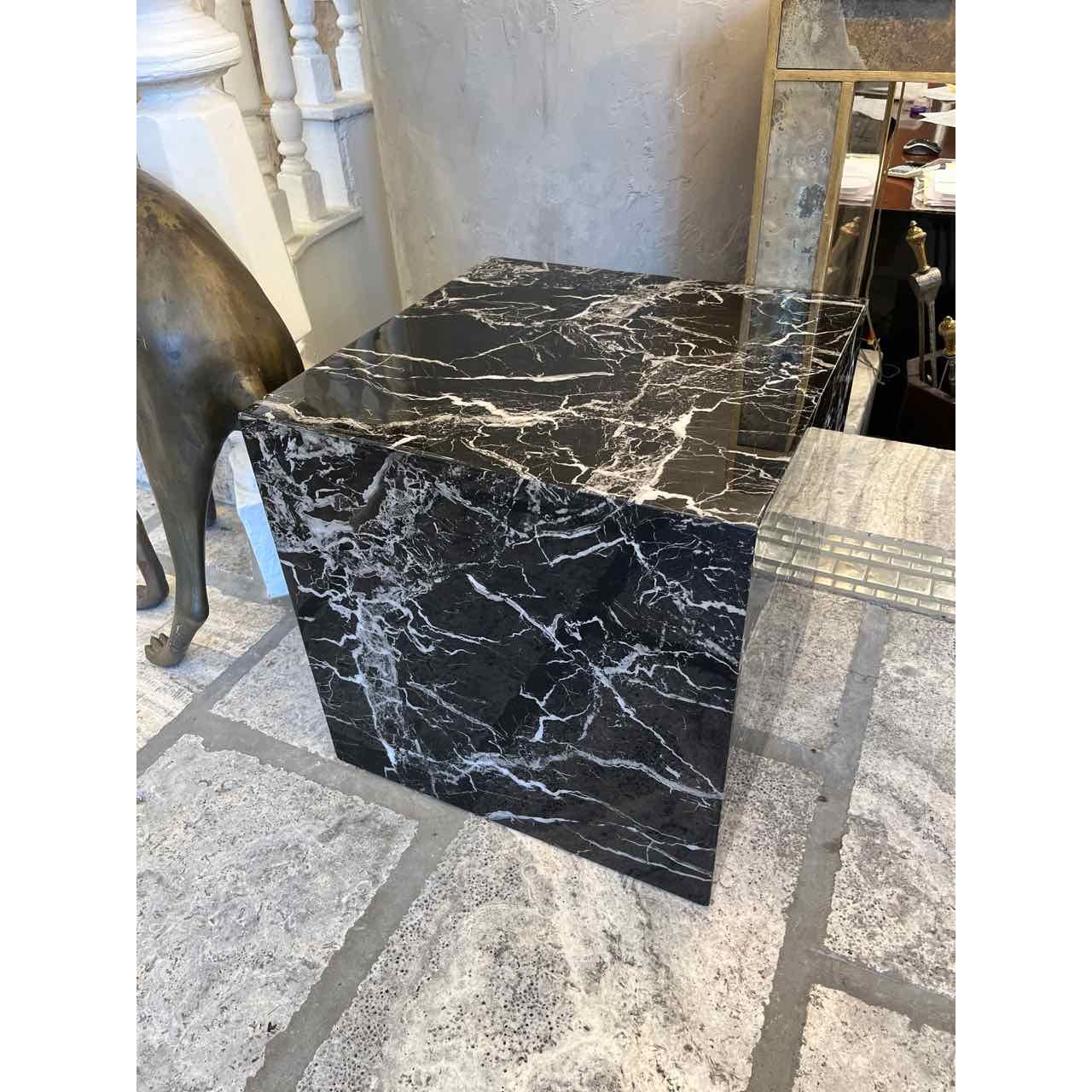 Black Marble Cube