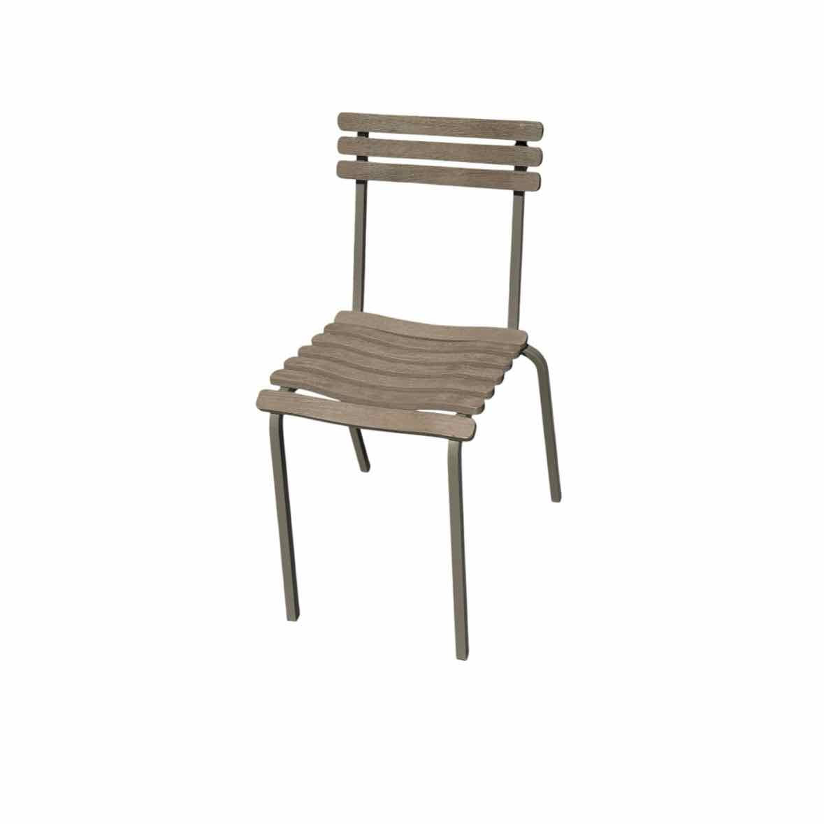 Laren Stacking Chair in Pickled Teak