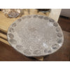 Decorative Gray Ceramic Fossil Pattern Platter / Bowl