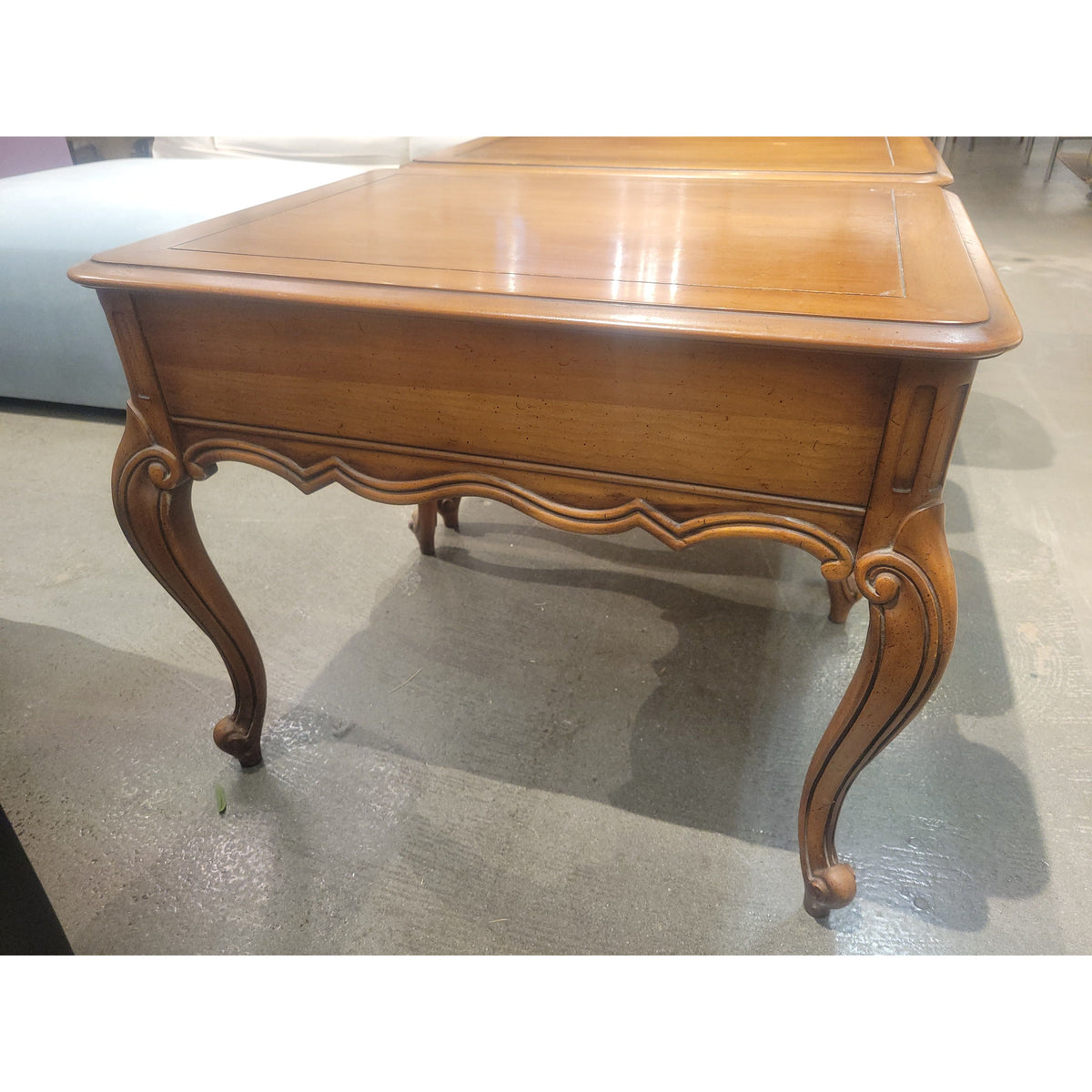 PAIR of Vintage French Provincial Style Wood Side Tables