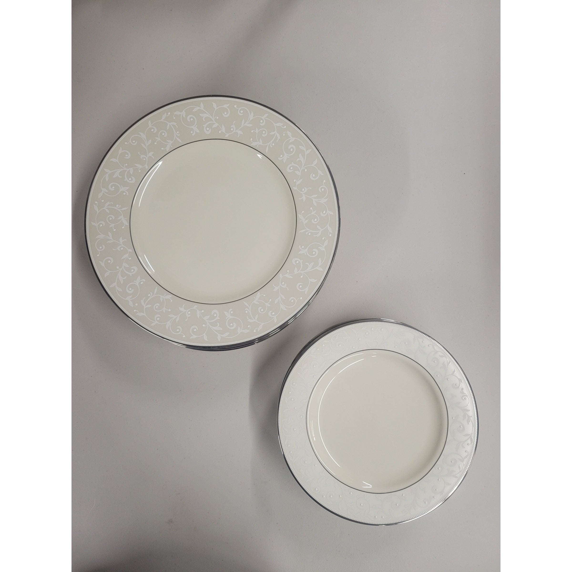 Set of Lenox Pearl Innocence Fine Bone China Plates