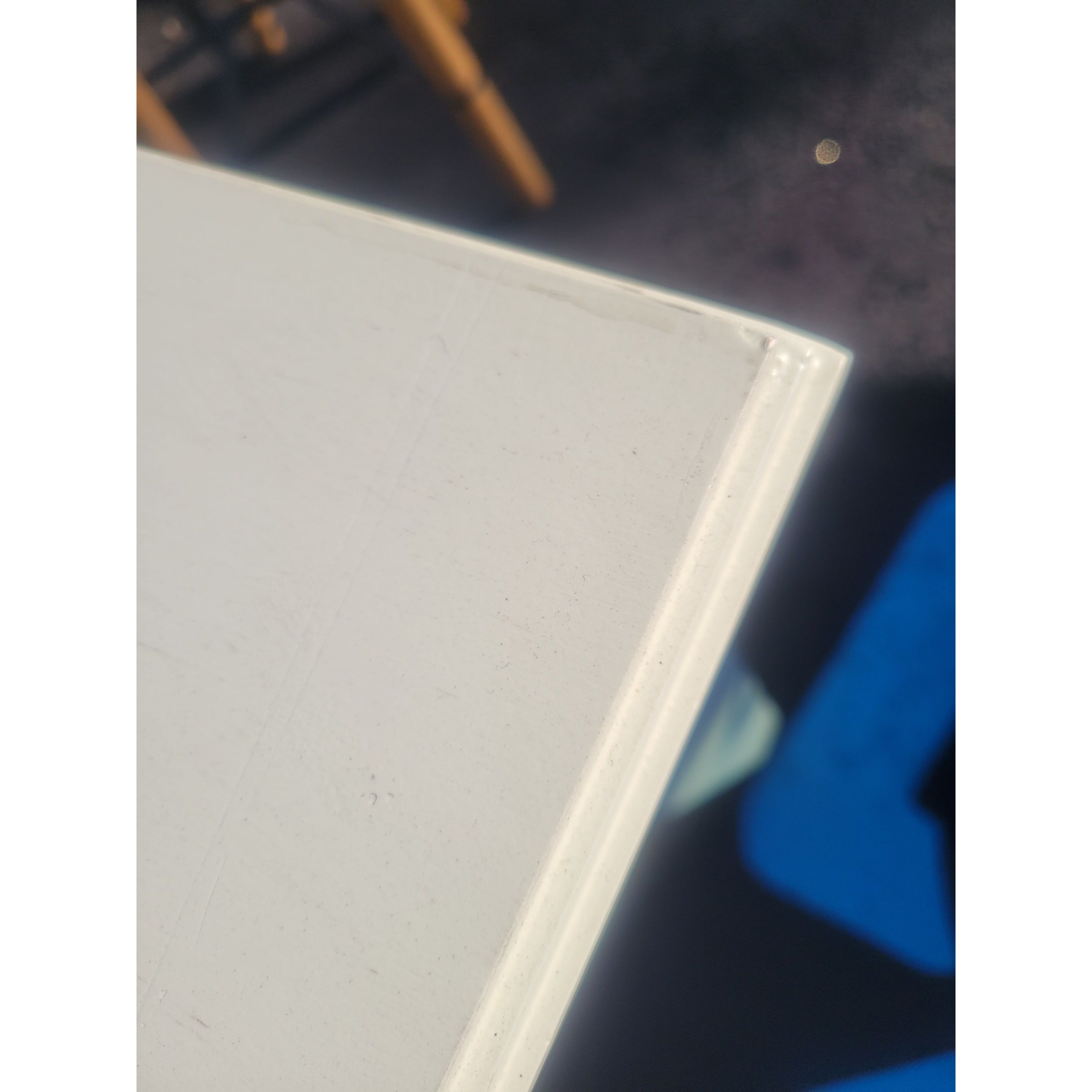 Square Blonde Wood Folding Card Table