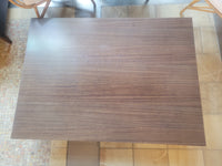 Wood Coffee Table w/ Black Wash Legs (AS IS)