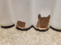 Fluted White Lacquer Round Pedestal (As Is)