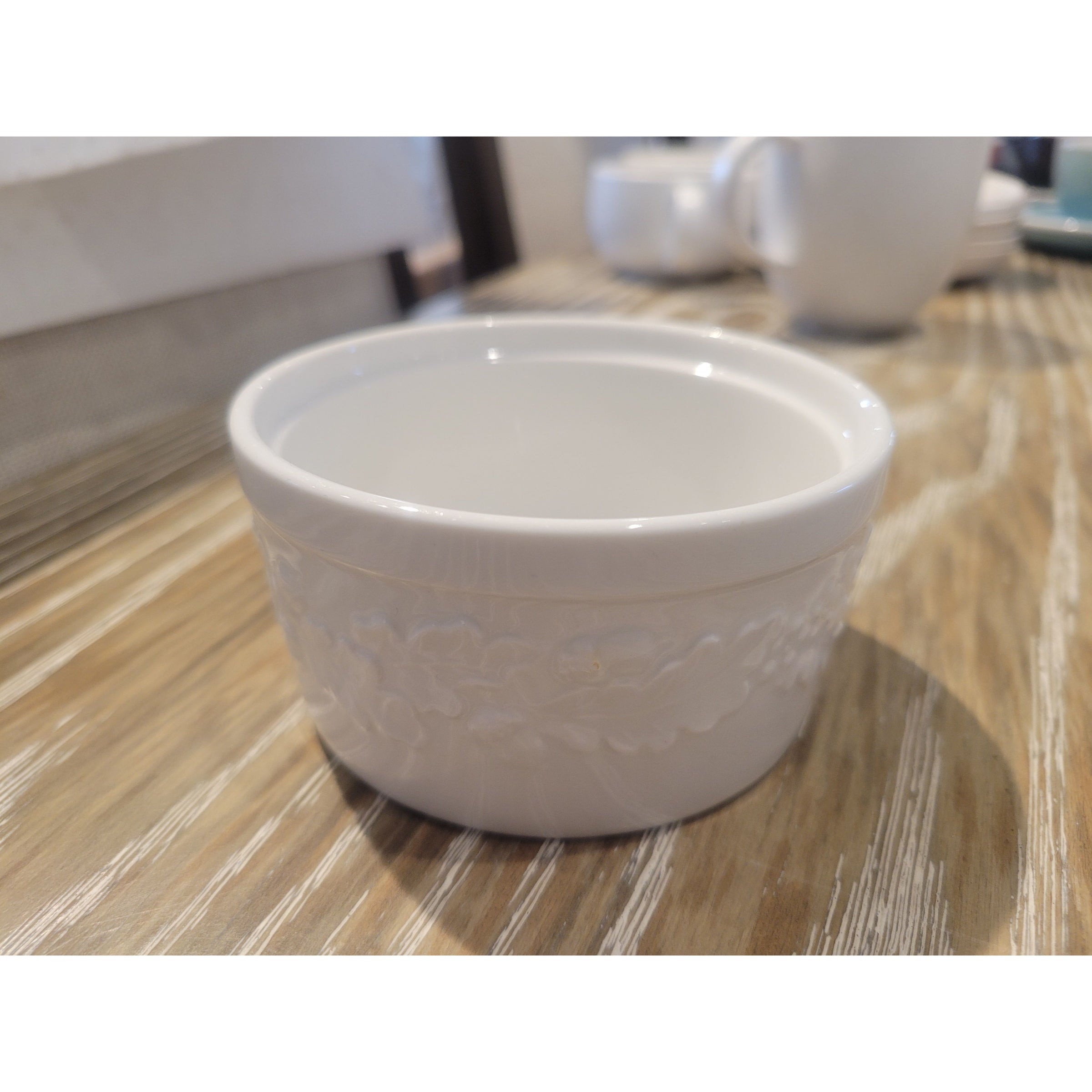 Martha Stewart White Acorn Stoneware Ramekin