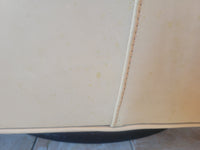 PAIR of Tan Leather Swivel Lounge Chairs by MG&BW (AS IS)