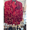 Men's House Van Leeuven NY  Size Red,Gold Embossed Jacket