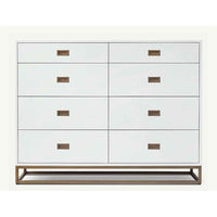 'Avalon' White Wood 8-Drawer Dresser by RH - AS IS