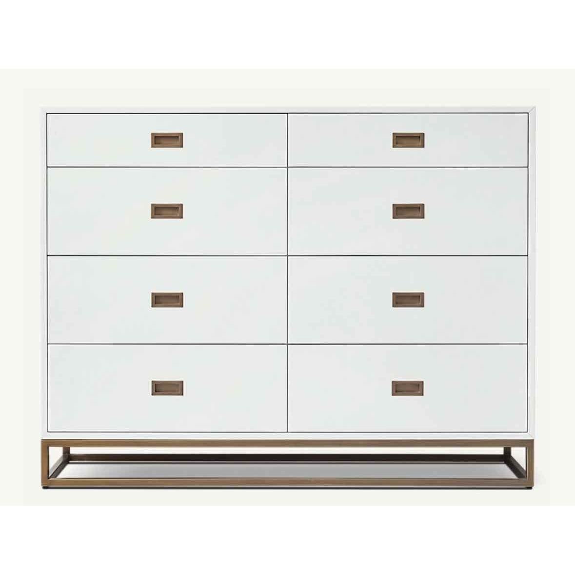 'Avalon' White Wood 8-Drawer Dresser by RH - AS IS