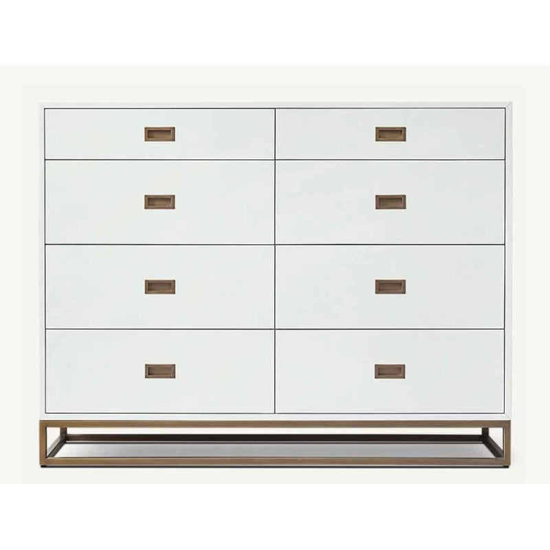 'Avalon' White Wood 8-Drawer Dresser by RH - AS IS