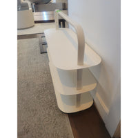 White Metal Entryway Rack