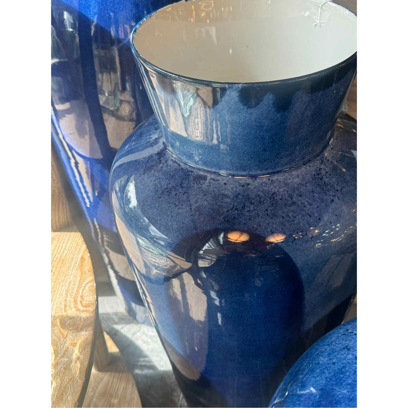 Large Blue Porcelain Vase by Jared Fitzgerald