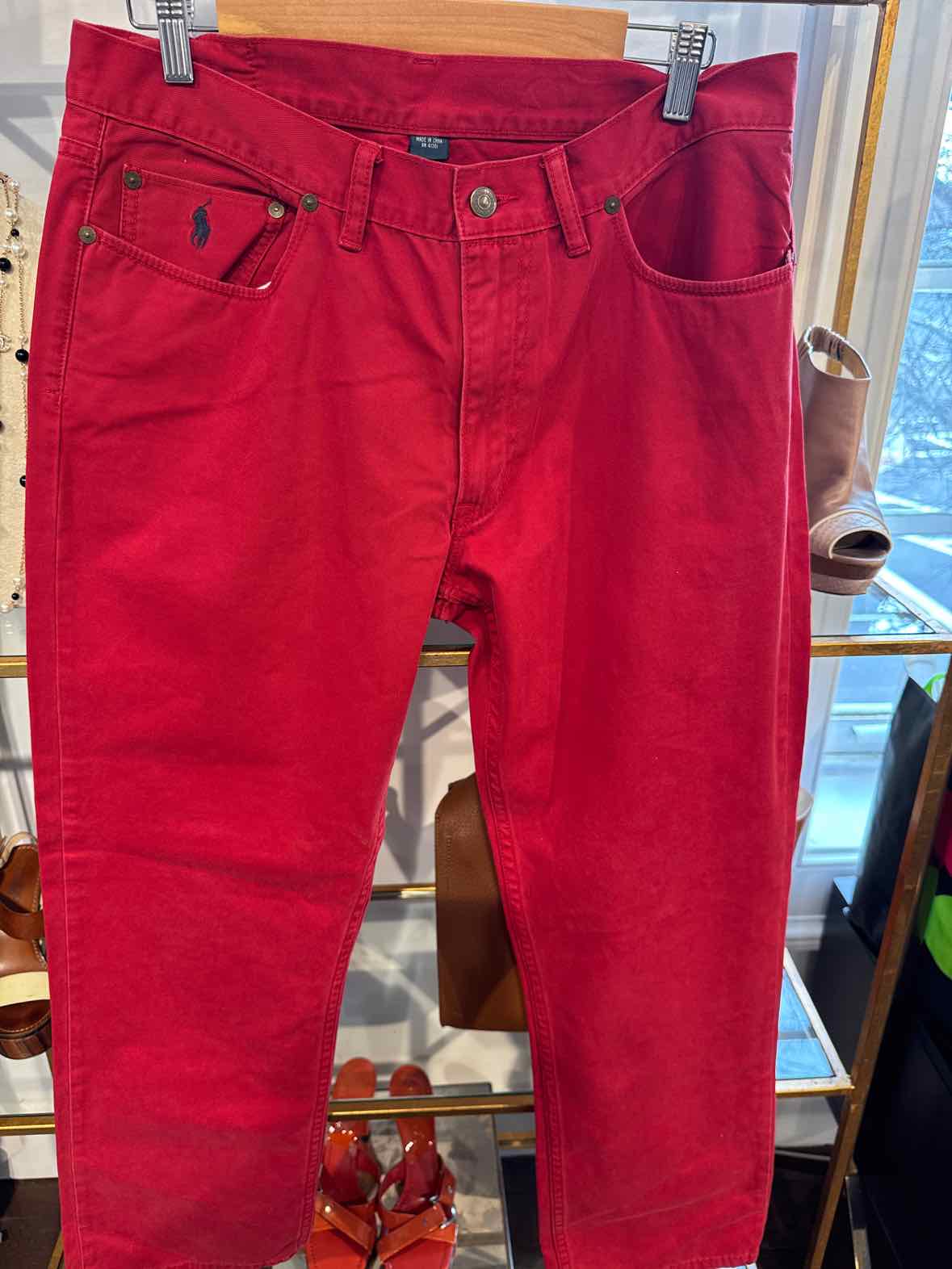 Men's Ralph Lauren Mens Size 35/30 Red Pants