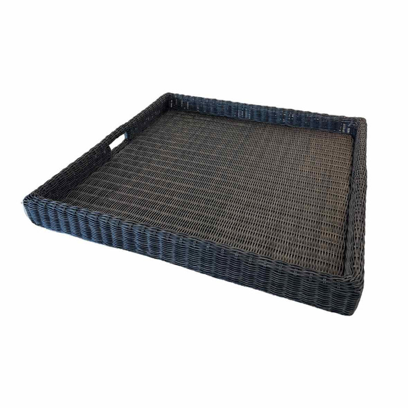 Large Rattan Square Tray