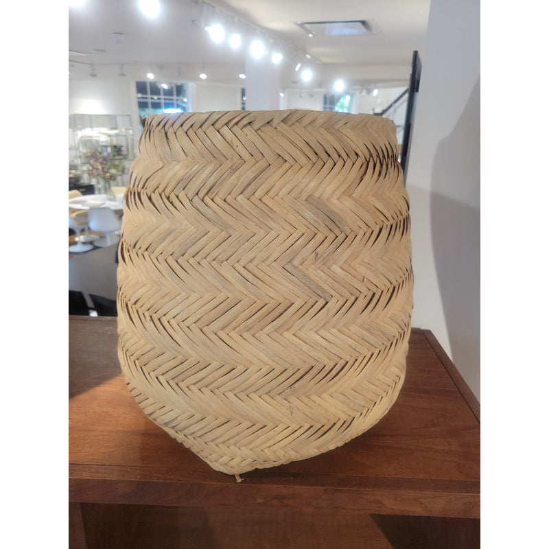 Natural Woven Seagrass Basket - colletteconsignment.com