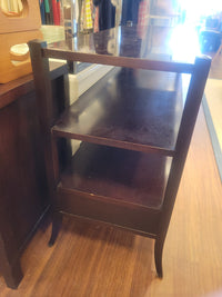Vintage Mahogany Console w/ Shelf & 3 Drawers by Barbara Berry for Baker (AS IS)