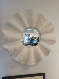 3-ft White Resin Clamshell Mirror