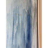 PAIR of 'Hidden History' 2014 Paintings in White Frames by Mary Nelson Sinclair