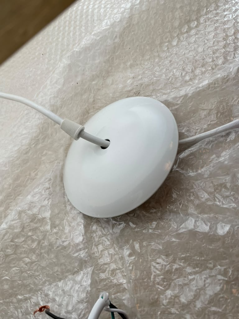 Beige Wave Form Pendant Light