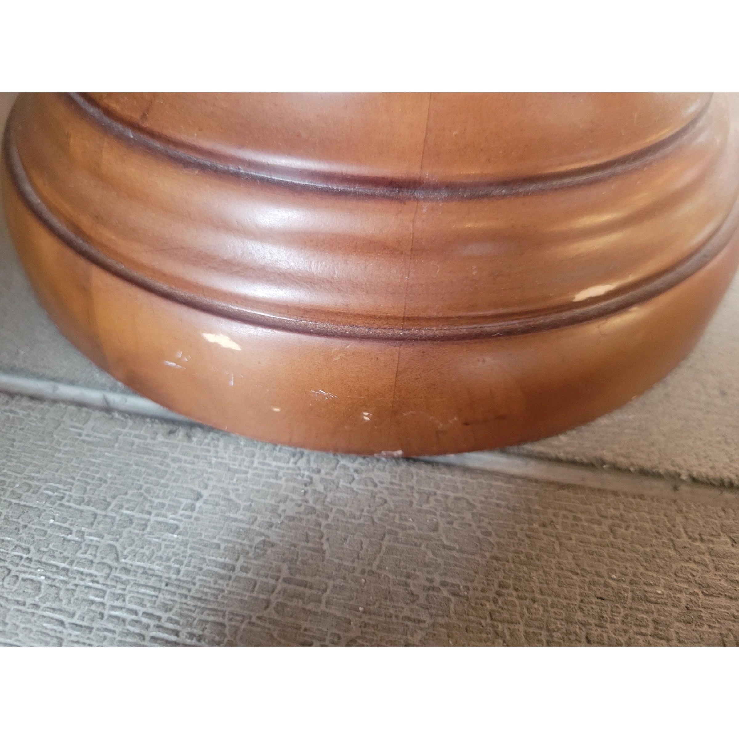 SET of 3 Brown Pillar Candle Holders