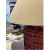 PAIR of Antique Chinese Lantern Table Lamps w/ Shades - AS IS