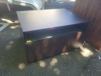 'Leggaro' Italian Wood Side Table w/ Drawer - AS IS