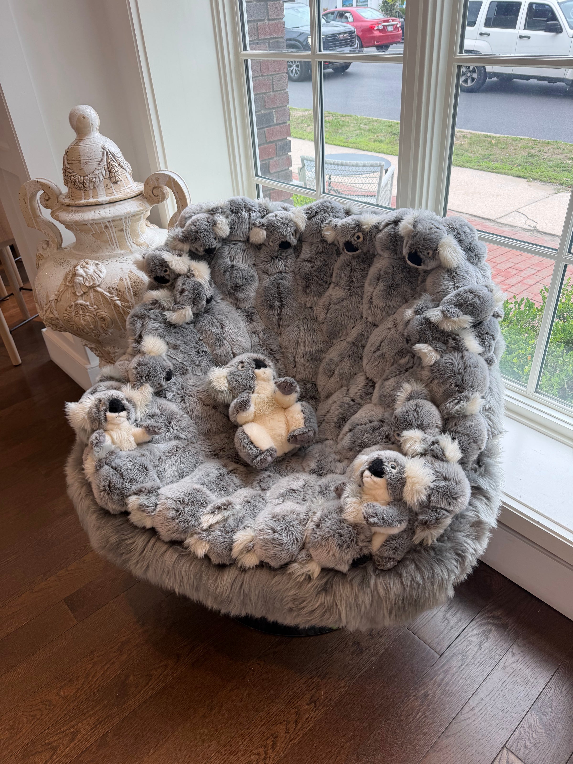 L.E. Koala Lounge Swivel Chair by AP Collection
