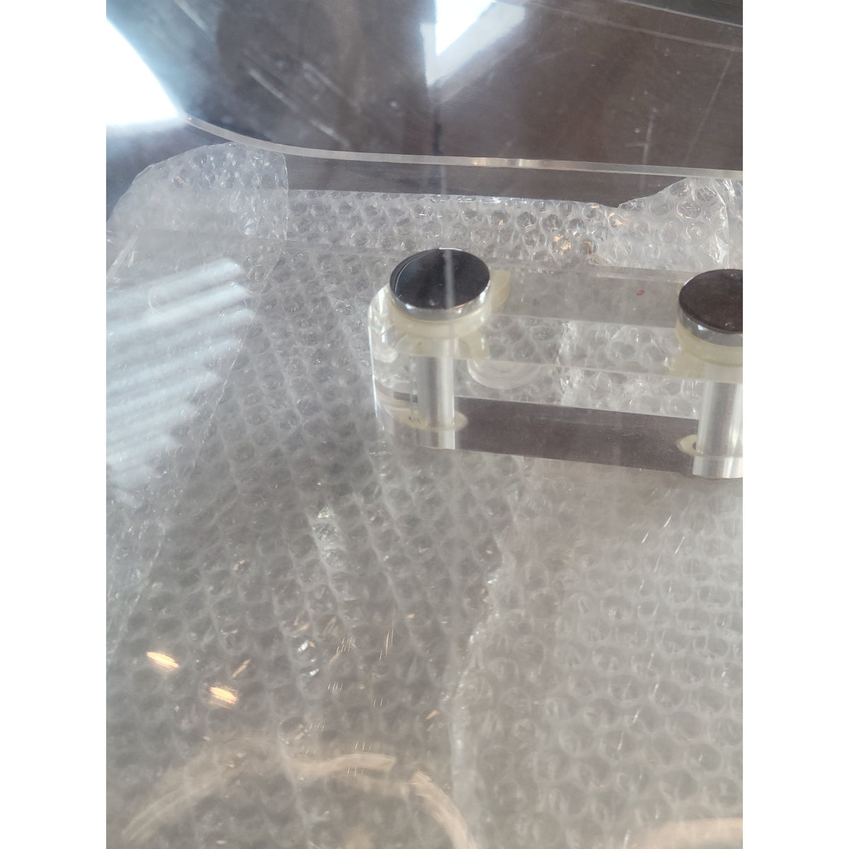 Clear Acrylic Lounge Chair Attrib. to Kartel (AS IS) - colletteconsignment.com