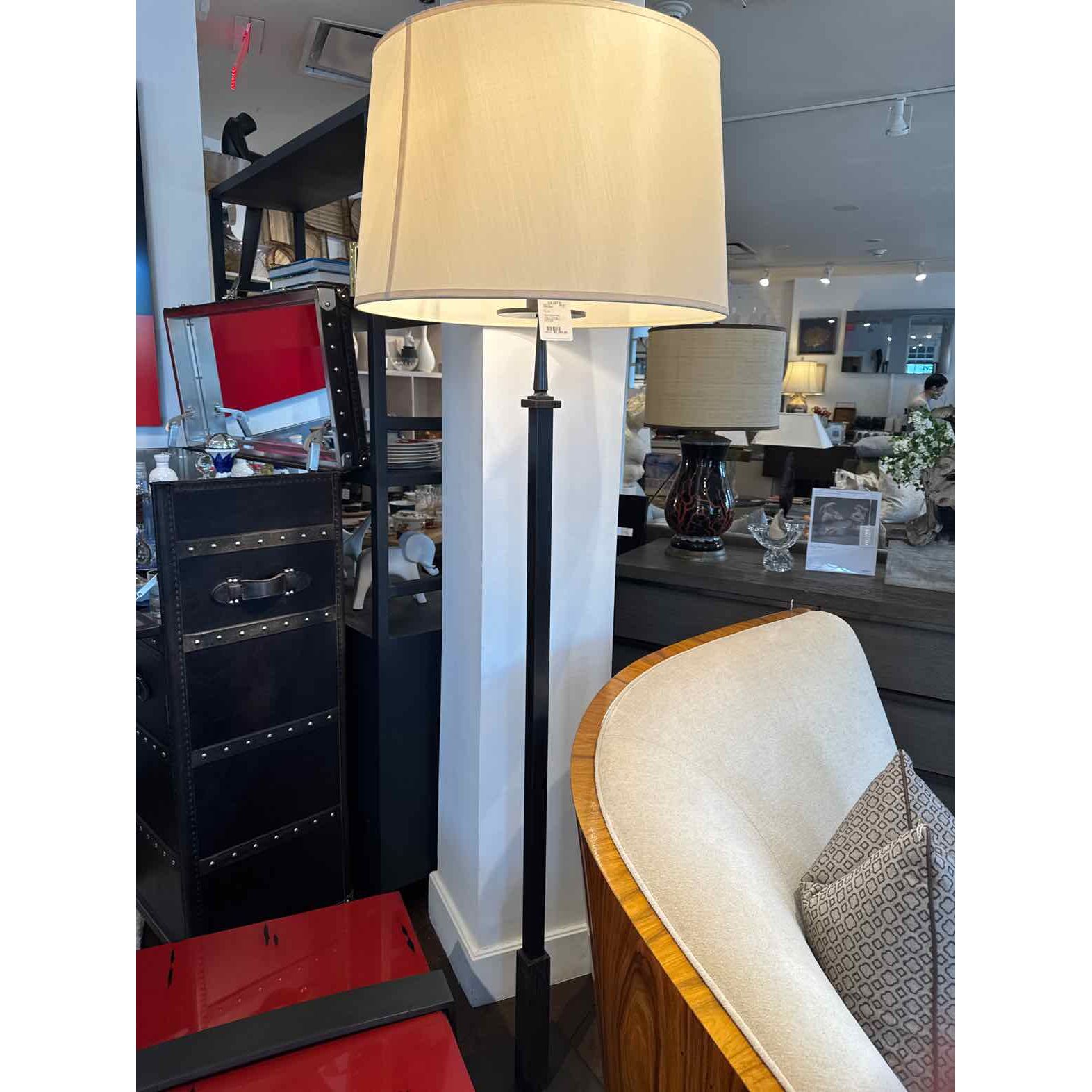 Tiburon Bronze Floor Lamp w/ Shade by Profiles - colletteconsignment.com