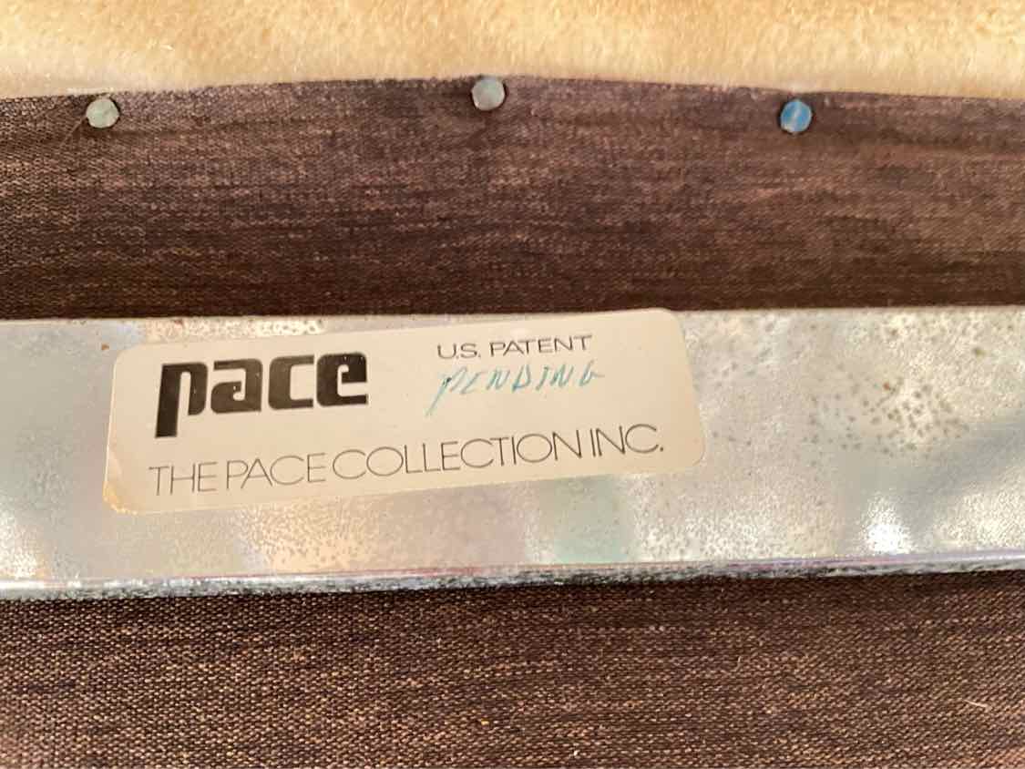 SET of 8 Wool Mohair Cantilever Dining Chairs by Pace (AS IS)