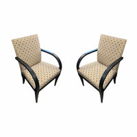 Pair of Greek Key Armchairs by John Boone