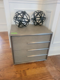 Gray Oak 2-Drawer Nightstand by RH (AS IS)