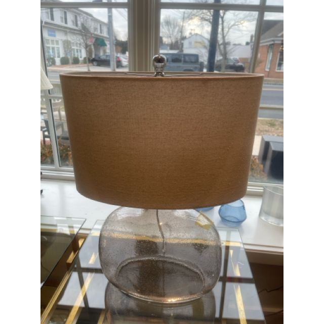 PAIR of Bubble Glass Table Lamps - colletteconsignment.com