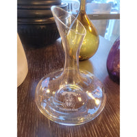 Inverness Club Etched Glass Decanter - colletteconsignment.com