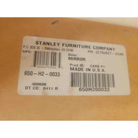 Ivory Lacquer Rectangular Wall Mirror by Stanley (AS IS)