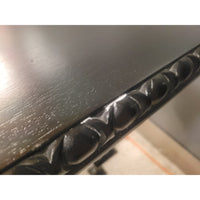 Black Wood Gothic Revival Square Table by Noir