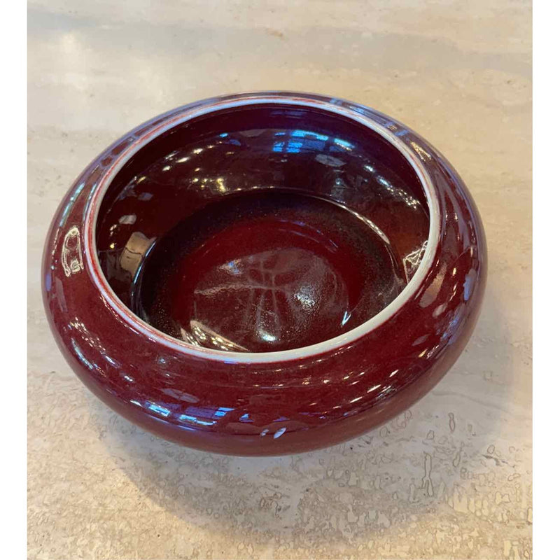 Maroon Ceramic Bowl