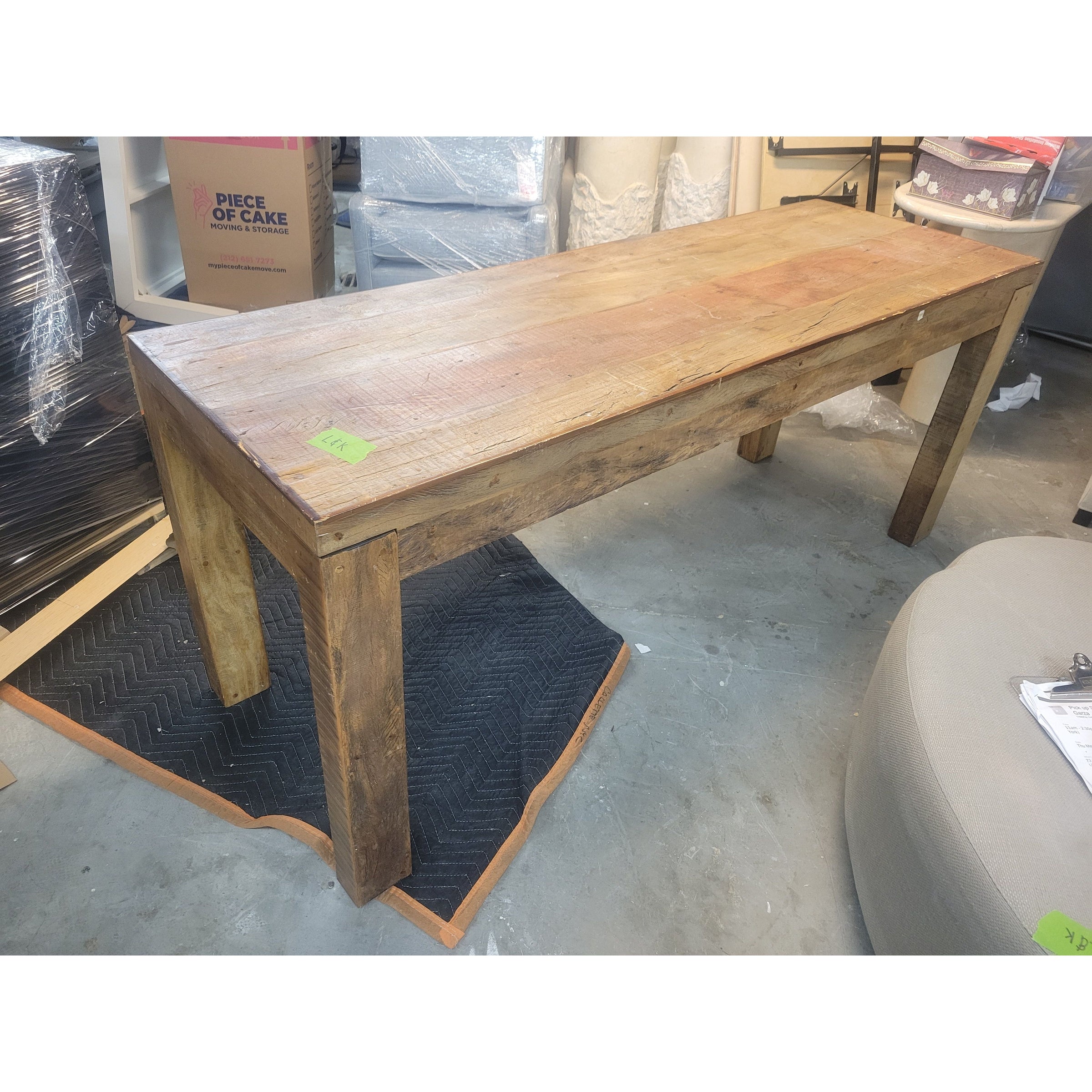 2-Drawer Reclaimed Oak Desk (AS IS)