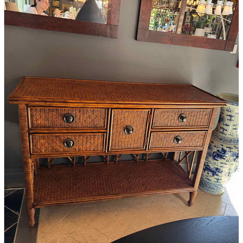 Woven Reed Credenza / Sideboard by Tommy Bahama