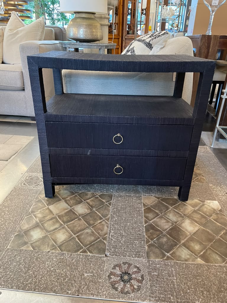 Grasscloth Night Stand