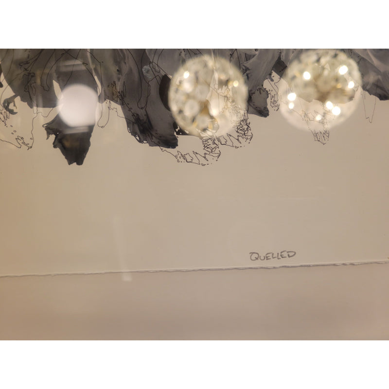 "Quelled" Art by Chad Fonfara in Black Frame