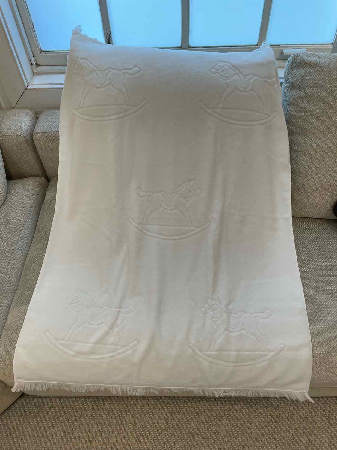 Cheval a Bascule Baby Blanket by Hermes