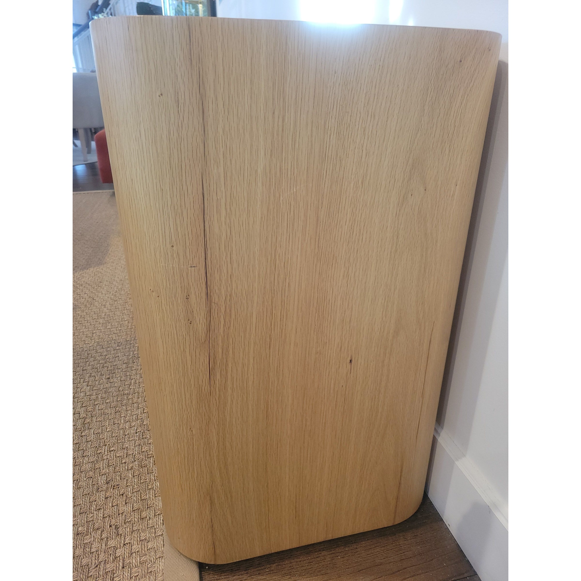 Oslo Glass 4-door Media Console in Aged Natural Oak