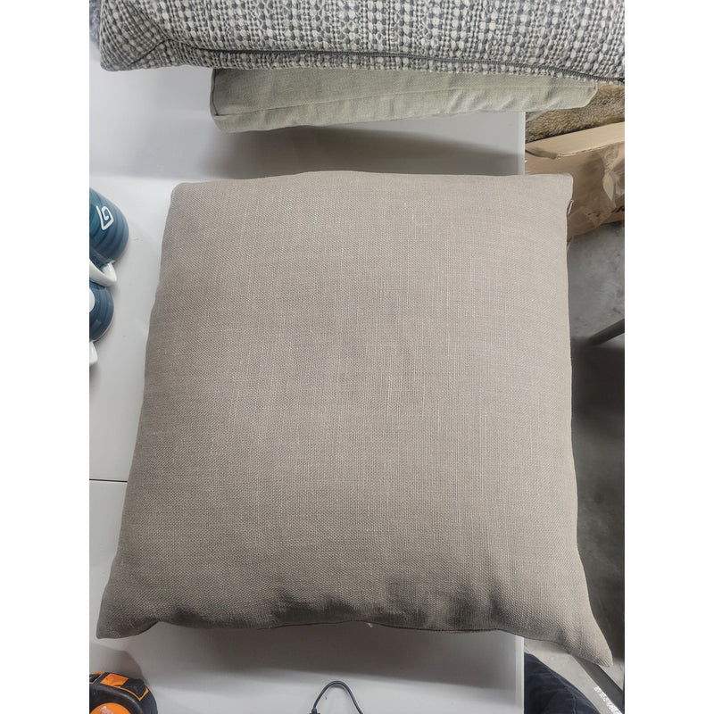 Taupe Weave Square Pillow by RH