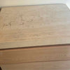 Pair of Linea Maple Night Stands w/ Travertine Tops by Kreiss