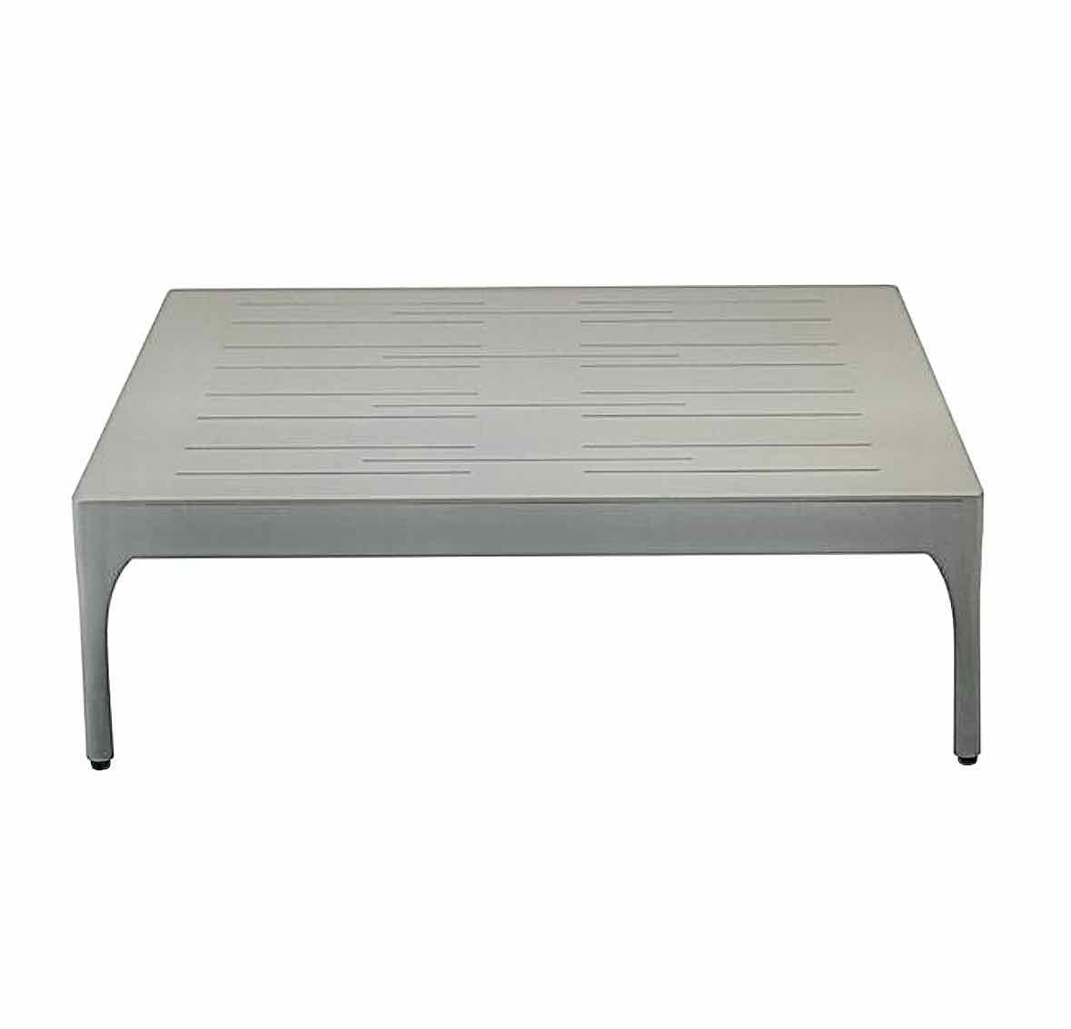 Infinity Aluminum Coffee Table in Warm Gray