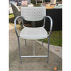 SET of 3 'Also' White Polymer Bar Stools by Keilhauer